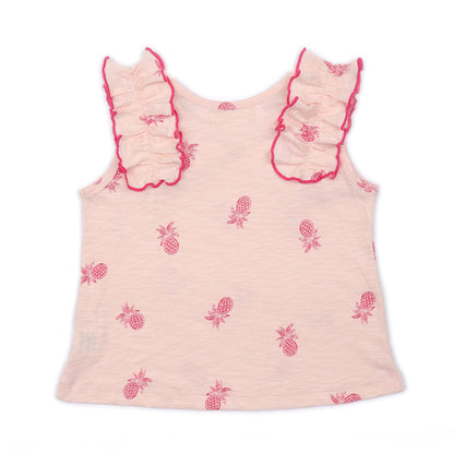 Kids Ruffle Shoulder Top