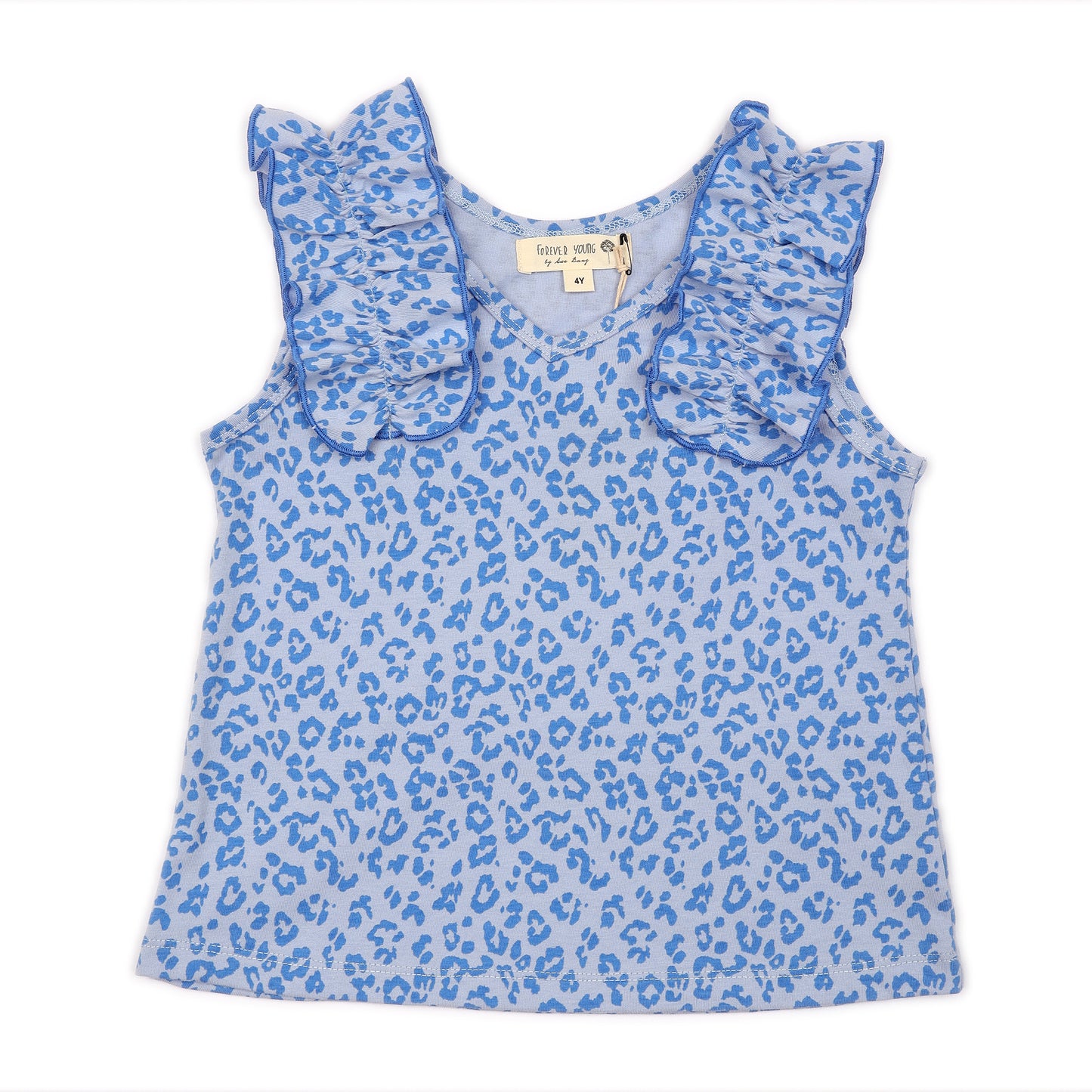 Kids Ruffle Shoulder Top