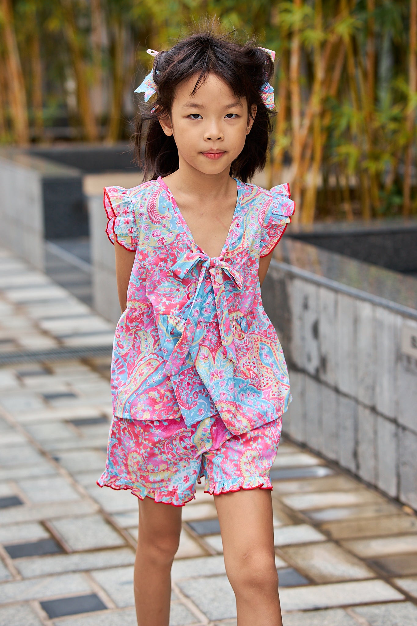 Kids Bow Wrap Top