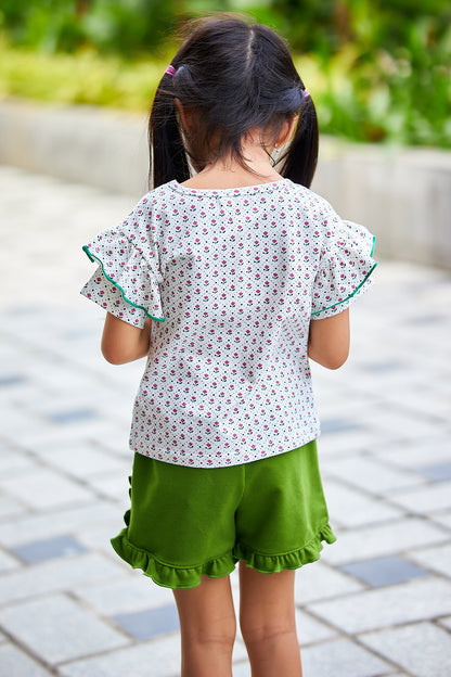 Kids Dual Layers Sleeves Top