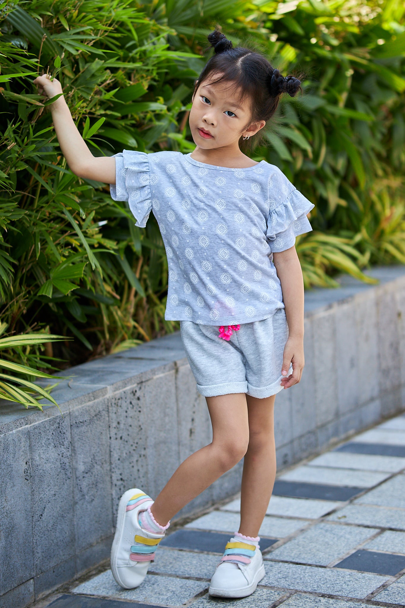 Kids Dual Layers Sleeves Top