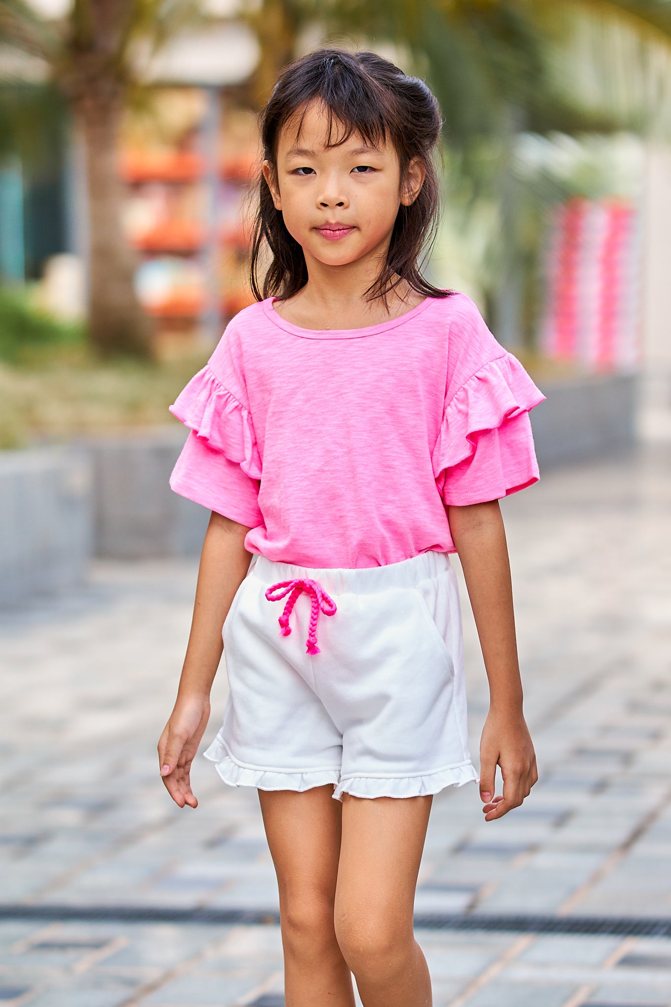 Kids Dual Layers Sleeves Top