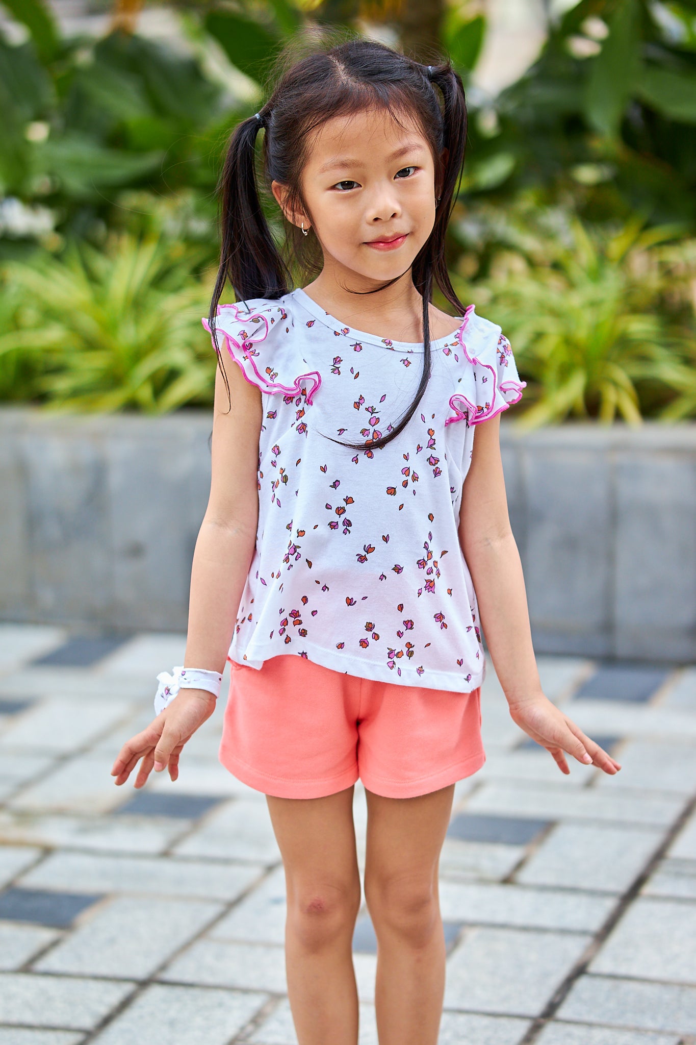 Kids Flutter Sleeves Top