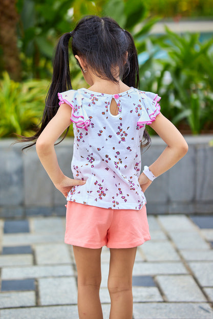 Kids Flutter Sleeves Top