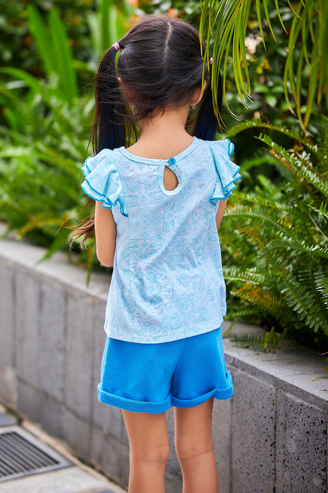 Kids Flutter Sleeves Top