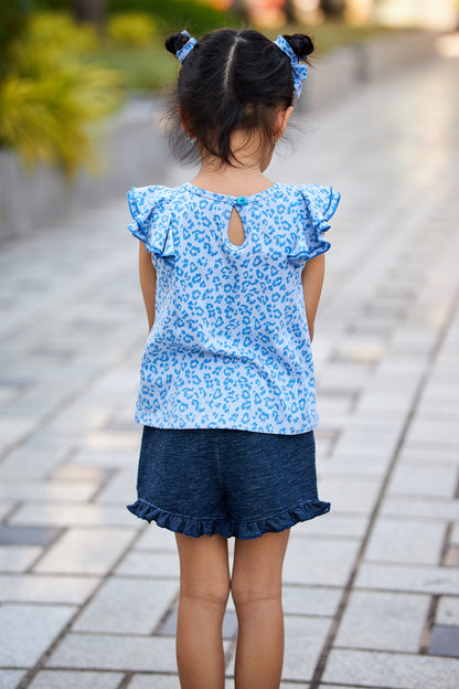 Kids Flutter Sleeves Top