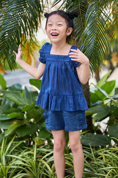 Kids Dual Layers Armhole Top