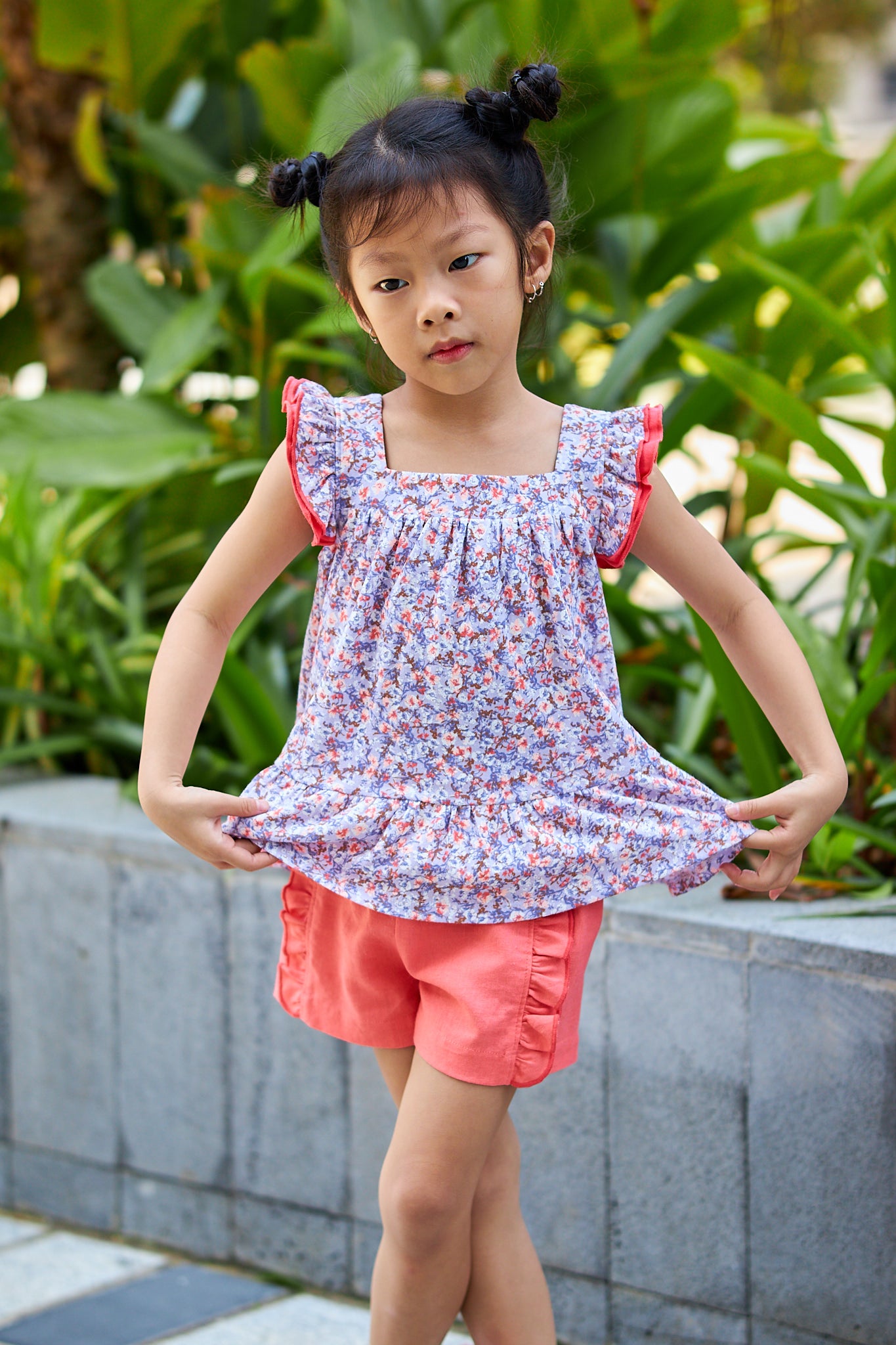 Kids Dual Layers Armhole Top