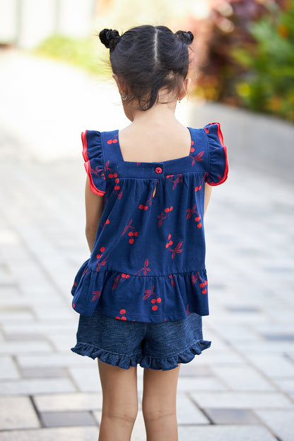 Kids Dual Layers Armhole Top