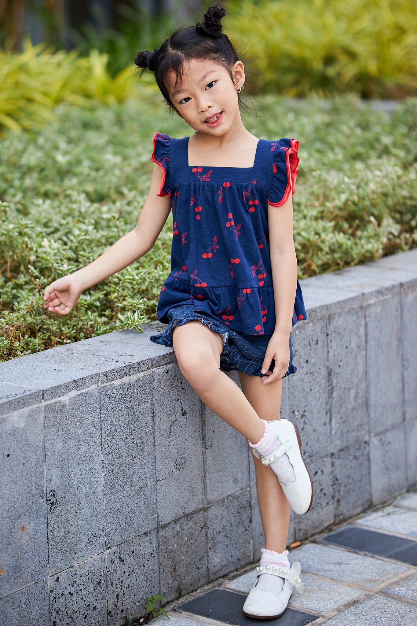 Kids Dual Layers Armhole Top