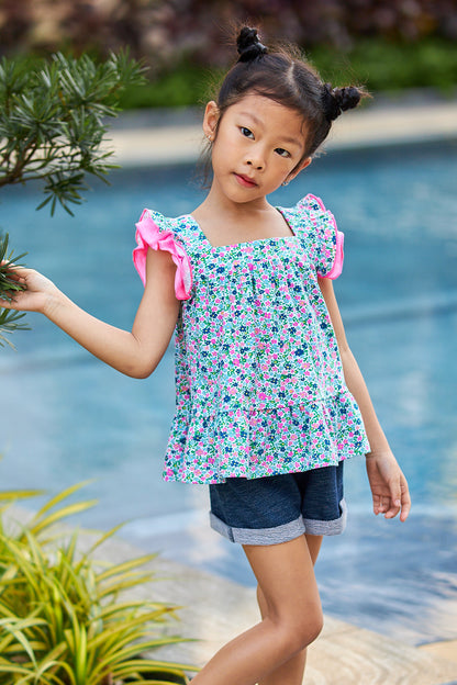 Kids Dual Layers Armhole Top