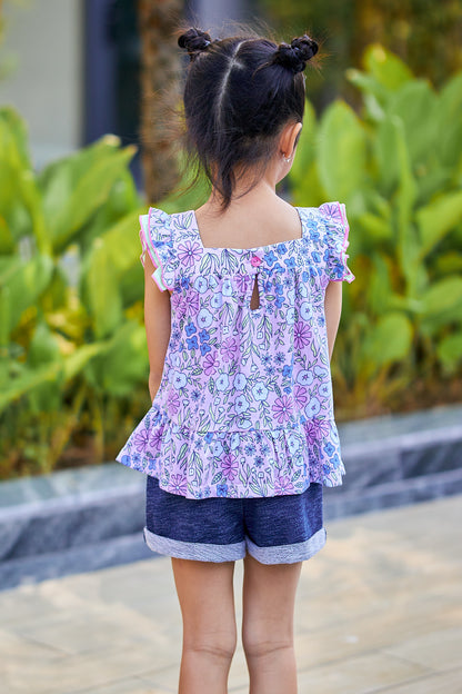 Kids Dual Layers Armhole Top