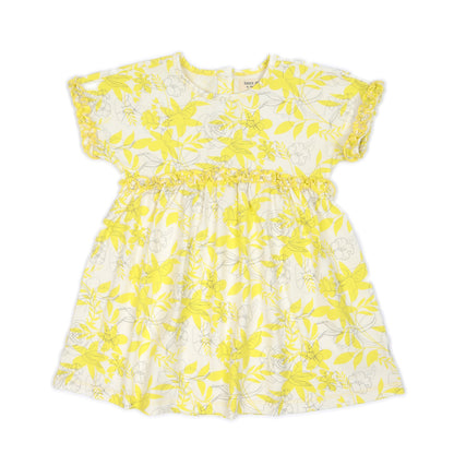 Kids Floral Empired Waist Dress