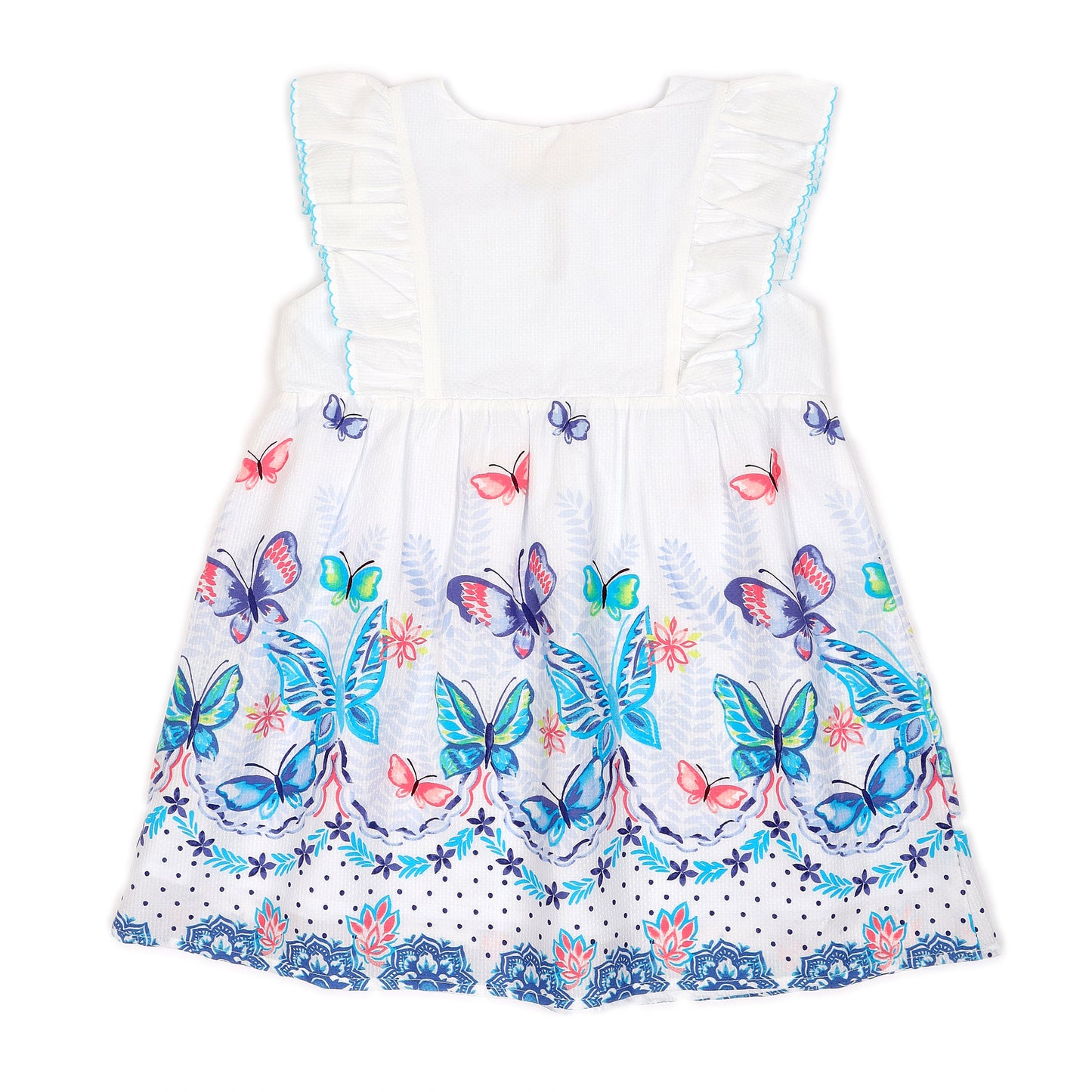 Kids Flutter Steeve with tassle  Dress