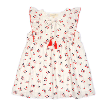 Kids Flutter Steeve with tassle  Dress