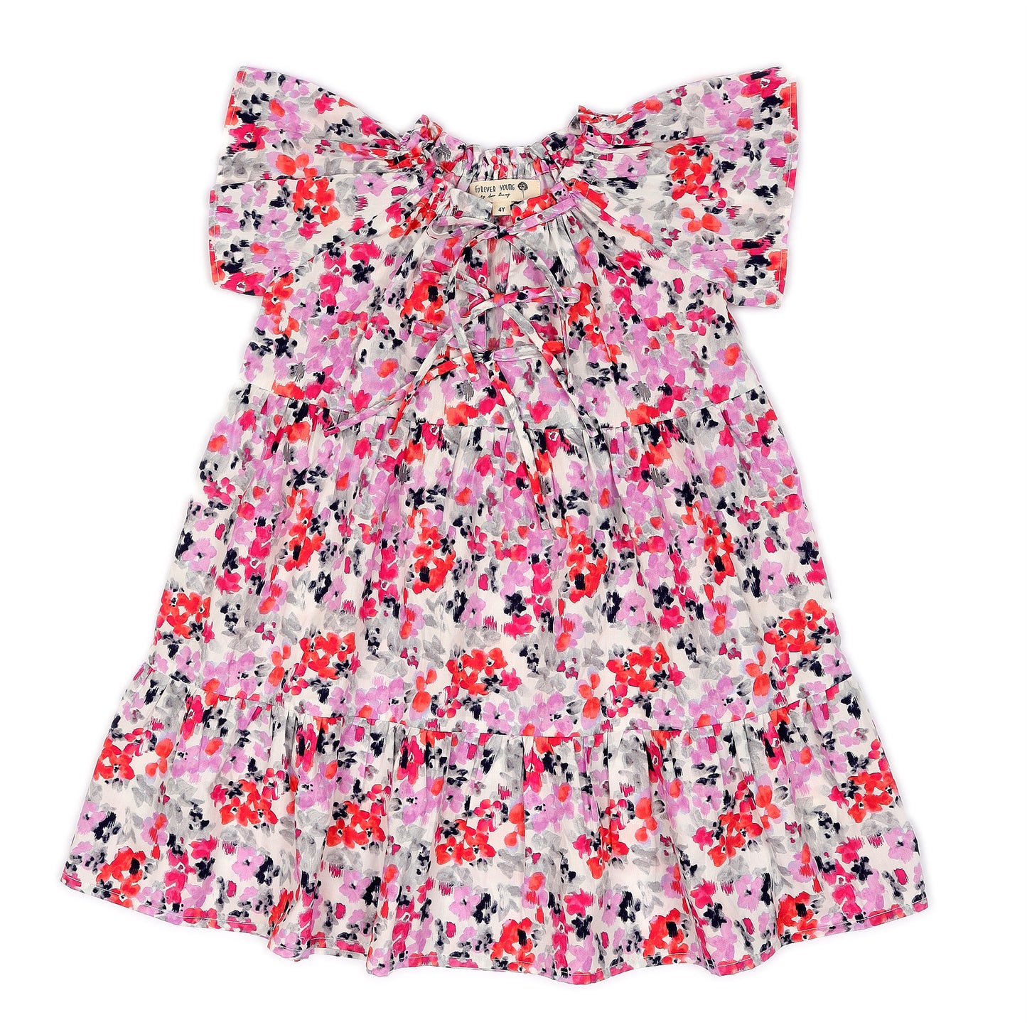 Kids Barbiedoll Tiered Dress