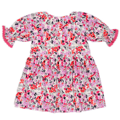 Kids Barbiedoll Tiered Puff Dress