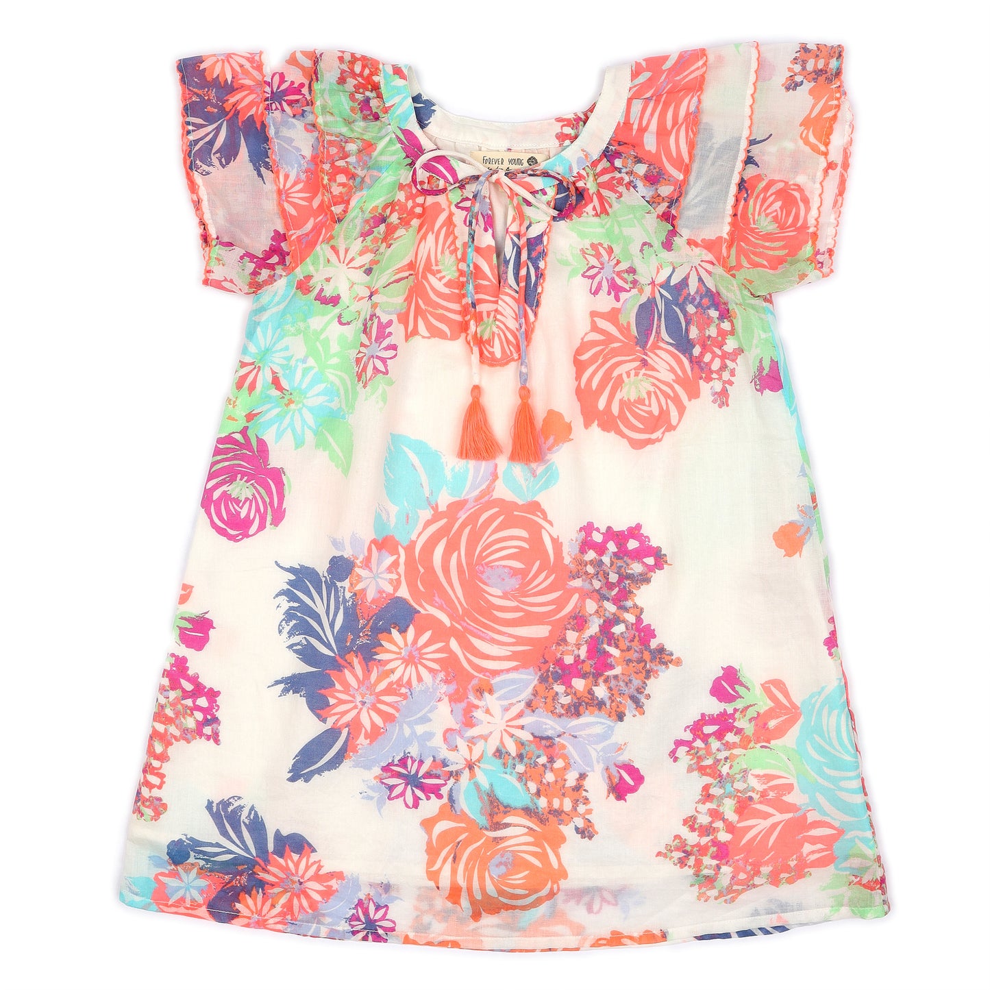 Kids Shift Picot Dress