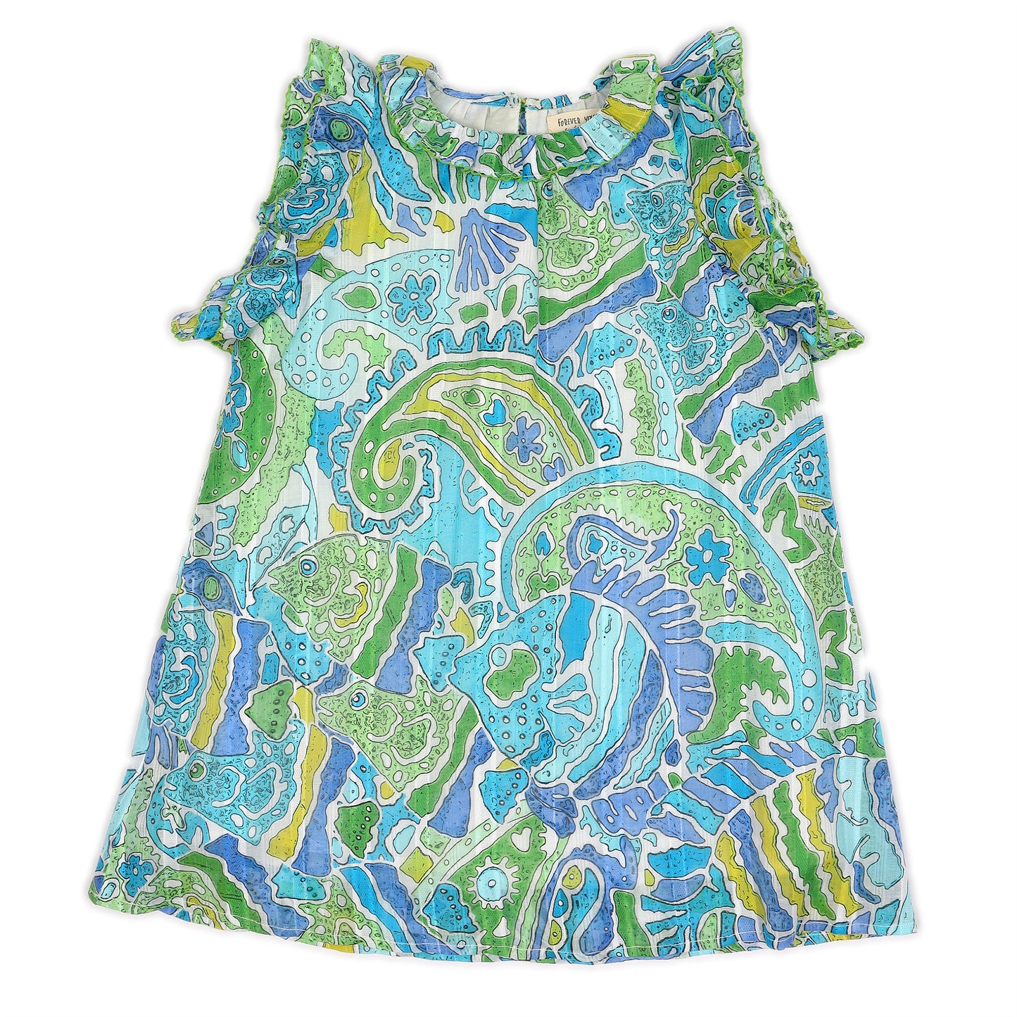 Kids Shift Picot Dress