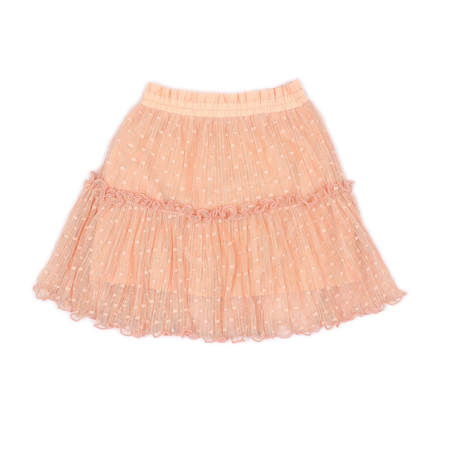 Kids Mesh Tiered Skirt