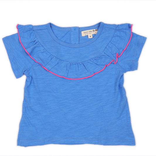 Kids Ruffle Crew Neck Top