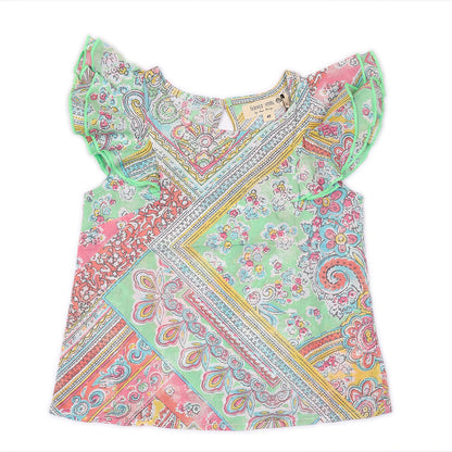 Kids Flutter Sleeves Top