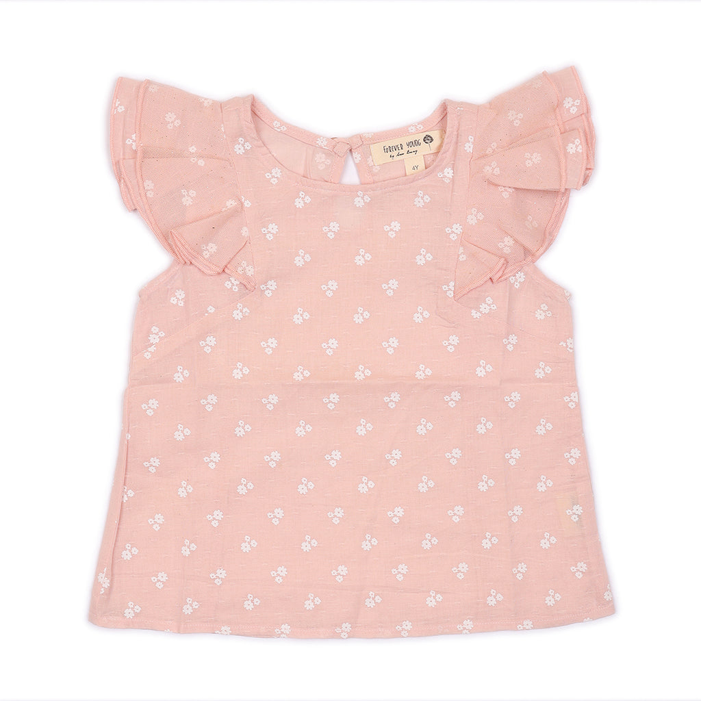 Kids Flutter Sleeves Top