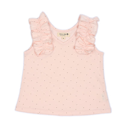 Kids Ruffle Shoulder Top