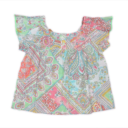 Kids Flutter Sleeves Top