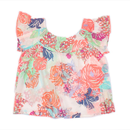 Kids Flutter Sleeves Top