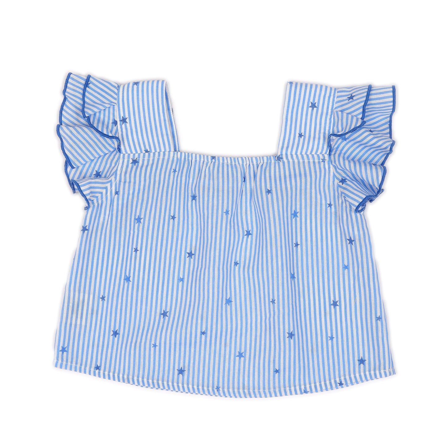 Kids Dual Layers Sleeves Crop Top