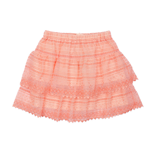 Kids Lace Tiered Skirt