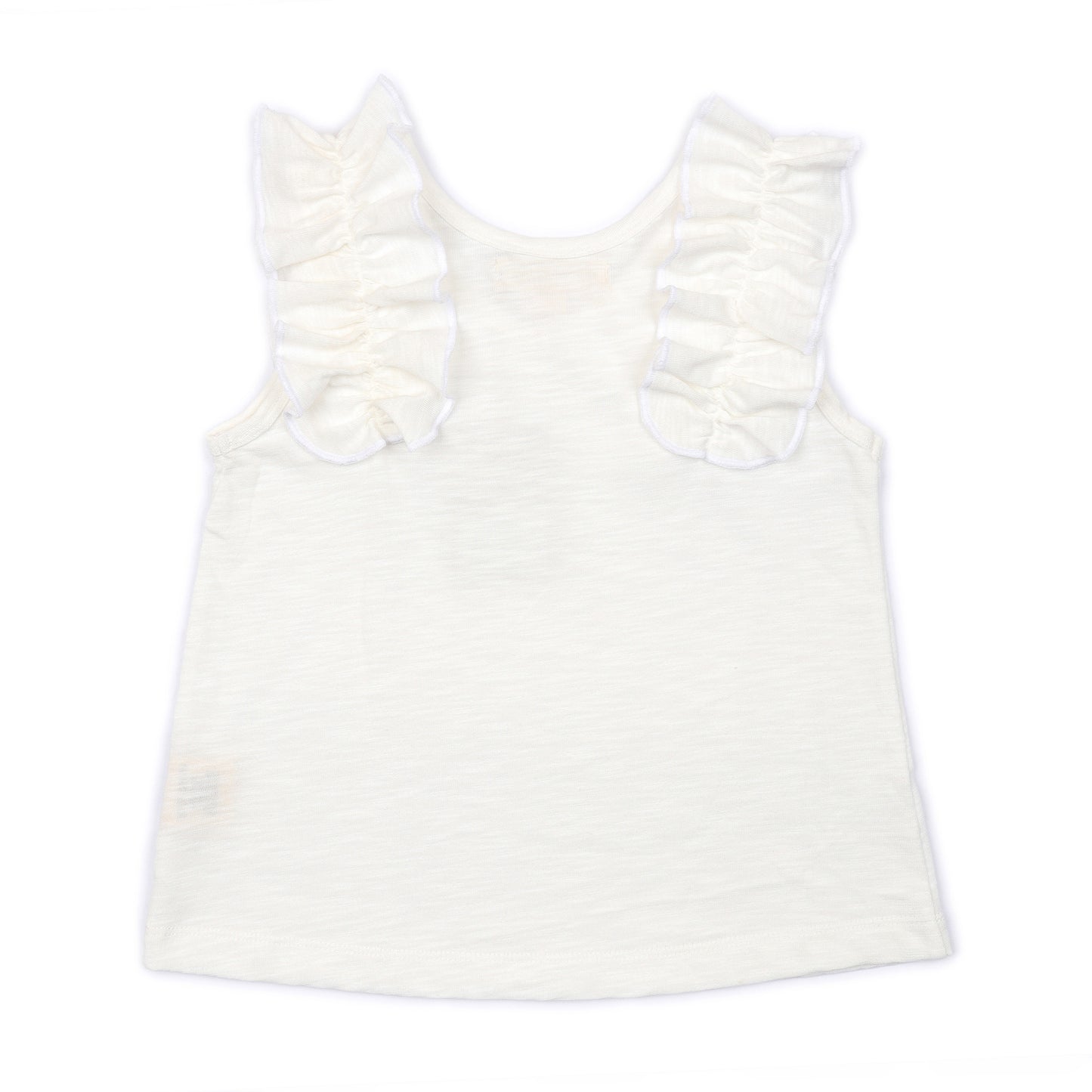 Kids Ruffle Shoulder Top